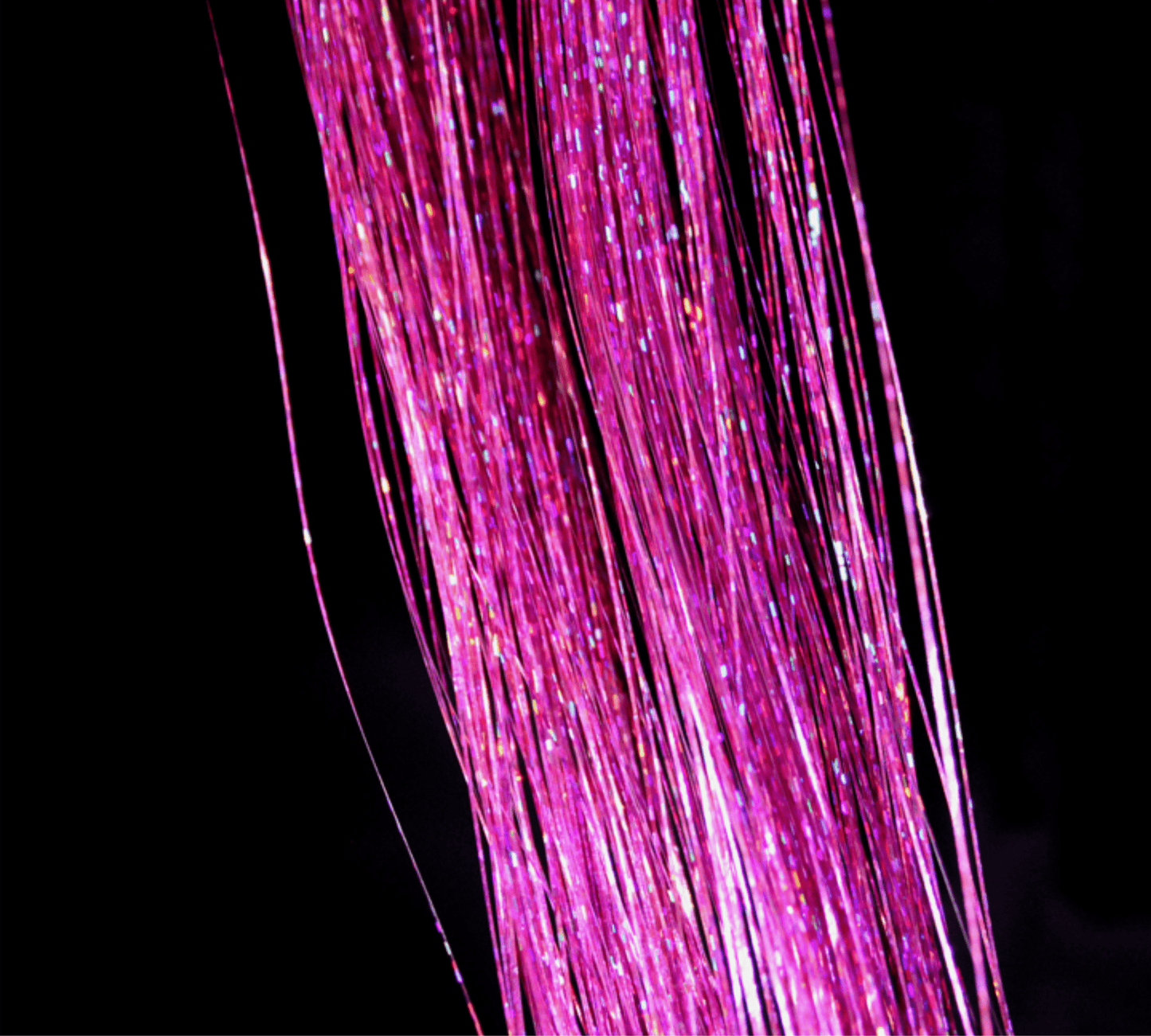 Pink Tinsel | Glittering Holographic Effects Pink Tinsel Bestow Charms
