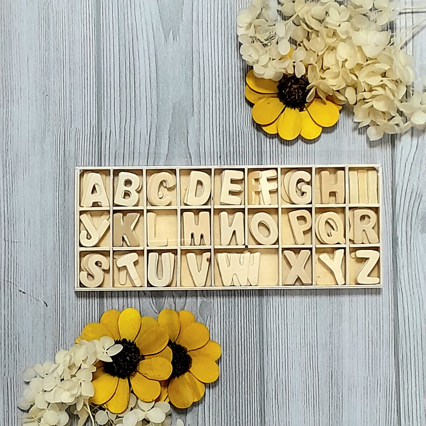 Plain Wooden Alphabets