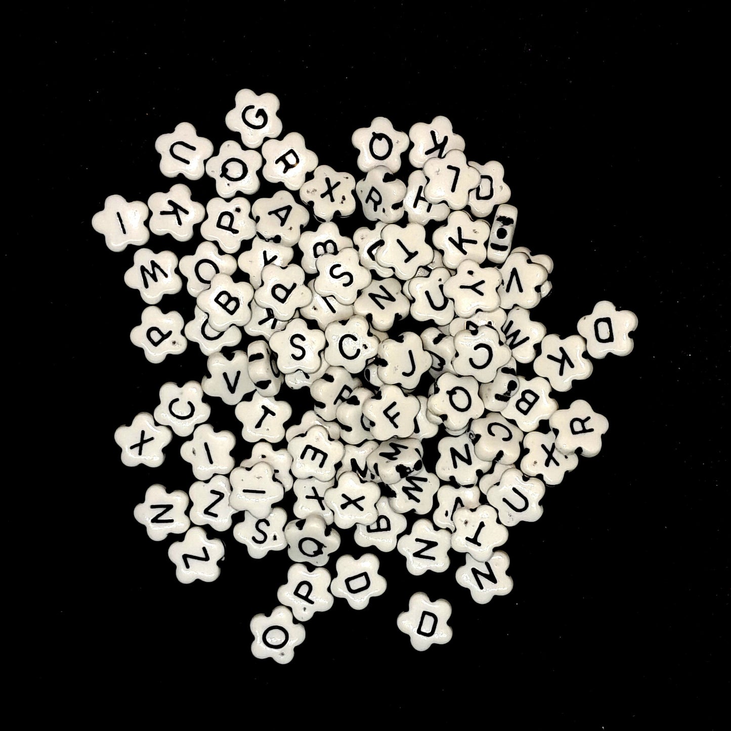 Plastic Beads | Flower | Letters 10g