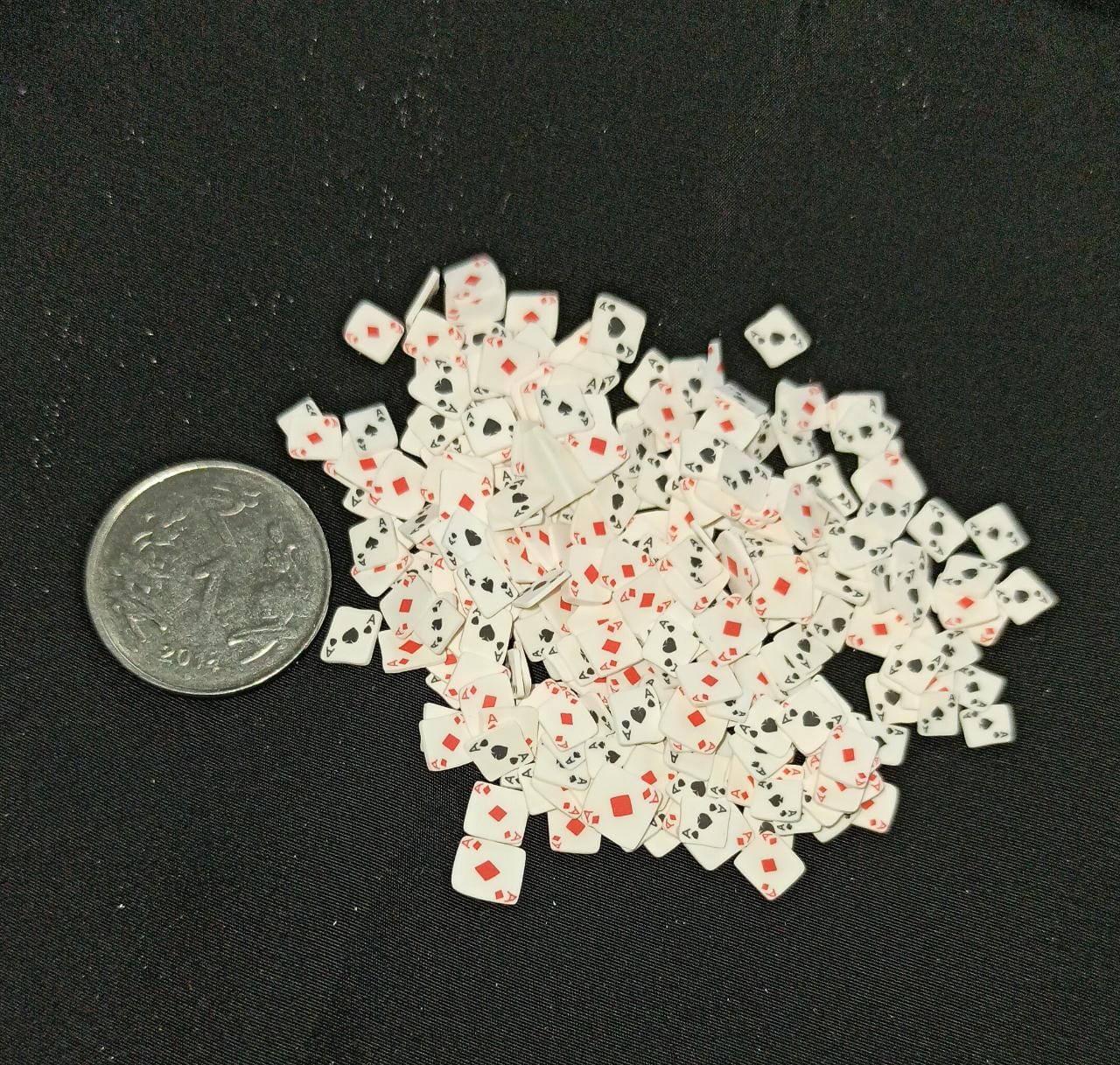 Playing Cards Sprinkles Colored Clay Sprinkles | Polymer Clay 20gms for DIY Decor Handmade Arts Crafts Bestow Charms