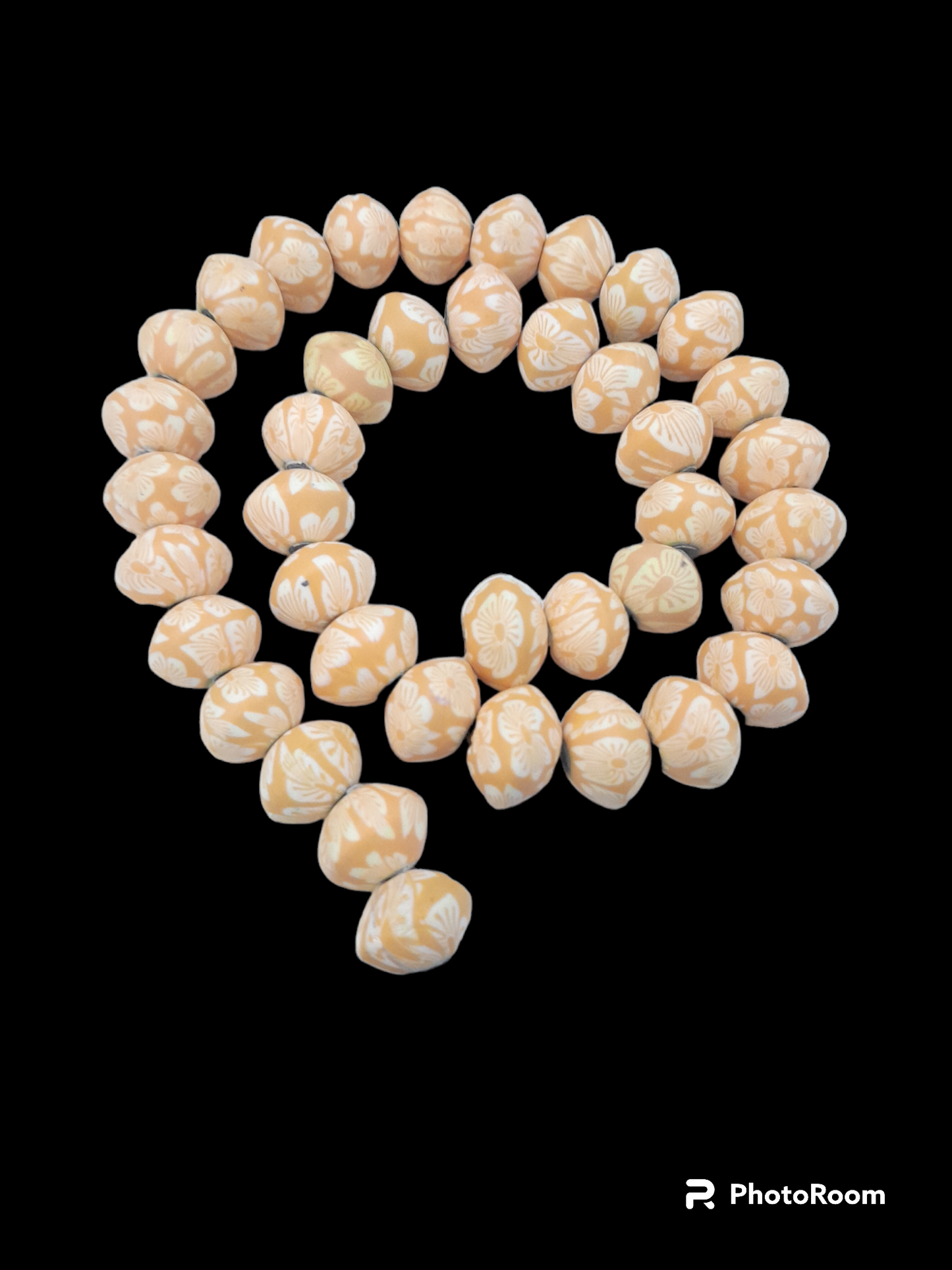 Polymer Beads - Large Floral