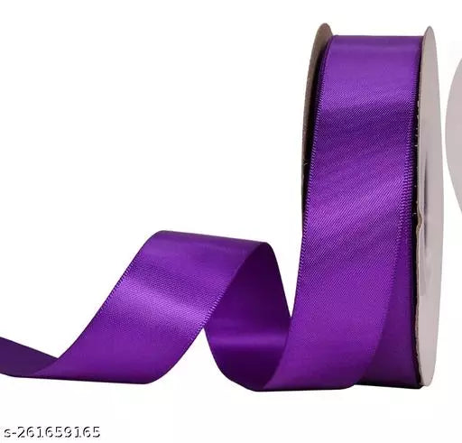 Purple satin ribbon 1" - 1mtr