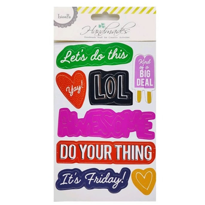 Scrapbooking Stickers - LOL