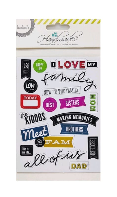 Scrapbooking Stickers - family