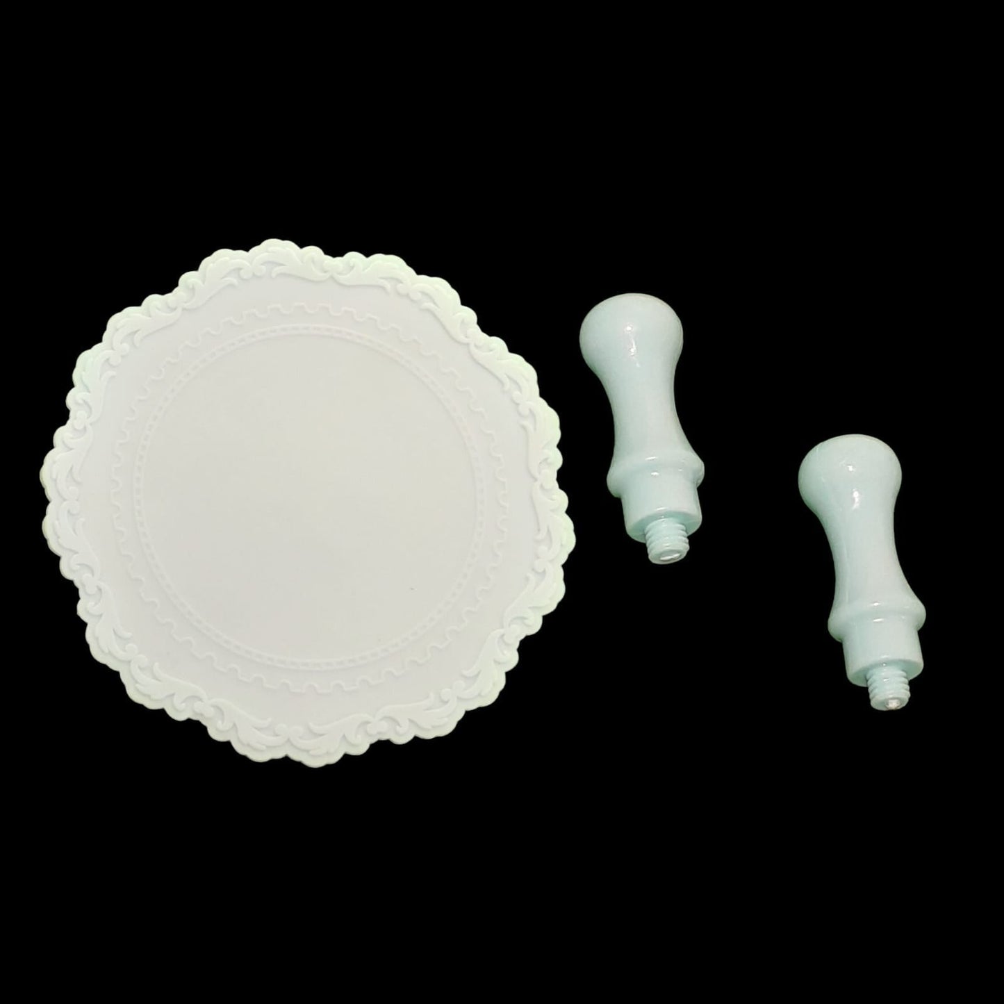 Silicone wax seal mat with 2 handles