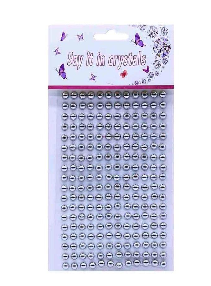 Silver round stickers - 0.3mm