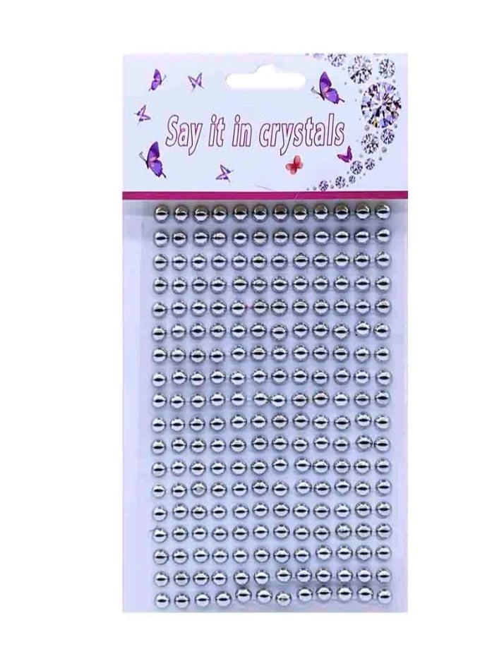 Silver round stickers - 0.5mm