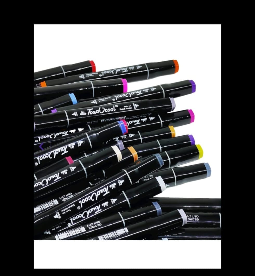 Touch Cool Pouch Marker - Set of 24