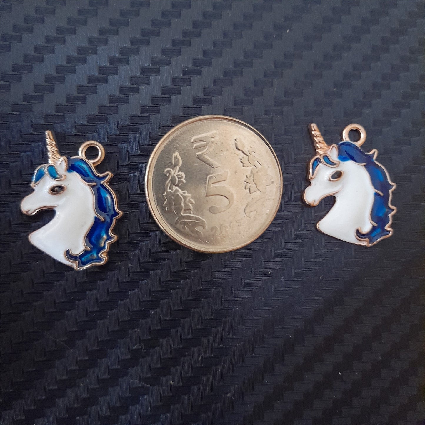 Unicorn Heads Metal Charms - Set Of 2 Bestow Charms