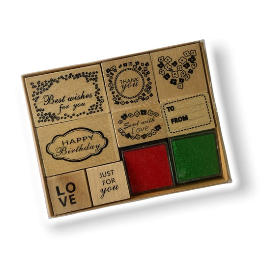 Wooden Block Stamp set 2