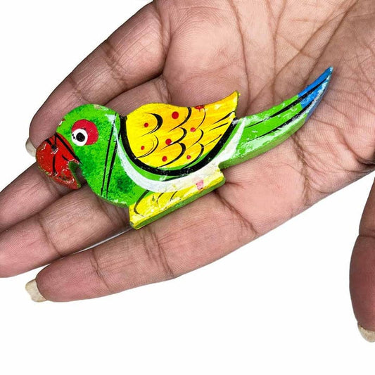 Wooden Parrot 4" Set of 6