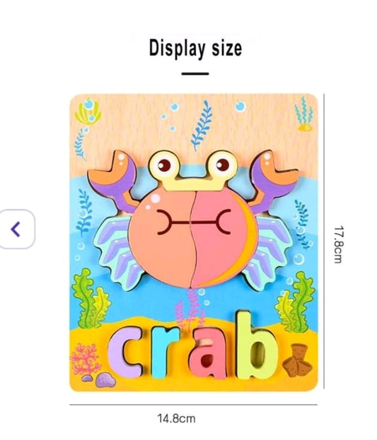 Wooden Puzzle with Name (only randomly)