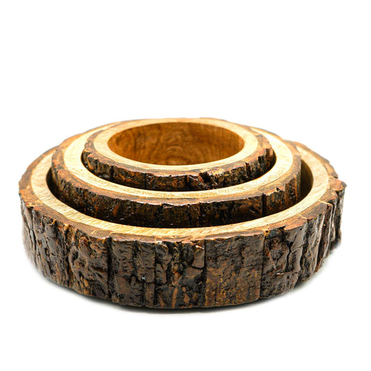 Wooden Tray Set of 3