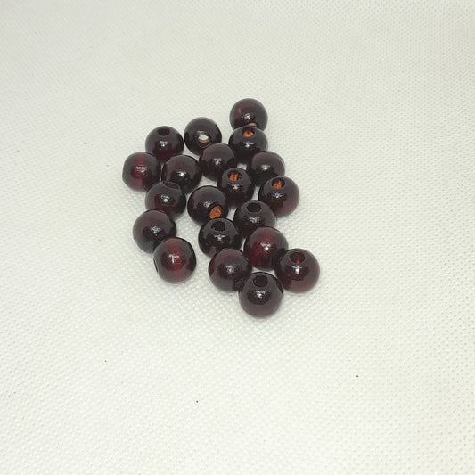 Wooden Walnut Beads Bulk (100g)