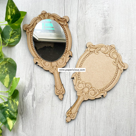 10" MDF Pre Marked Hand Mirror