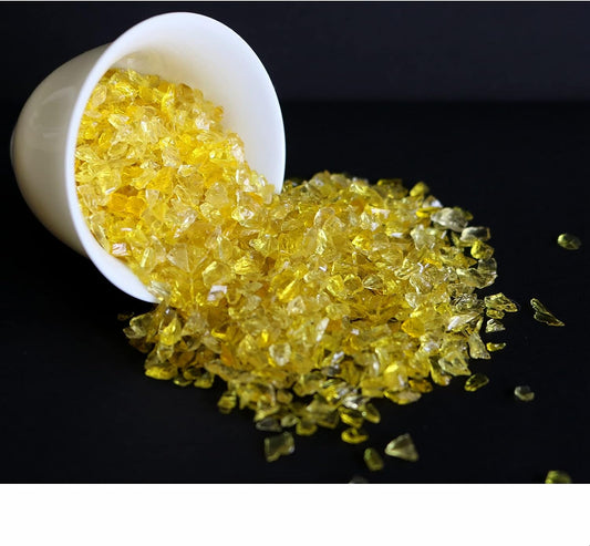 Yellow Glass Chips - 50g