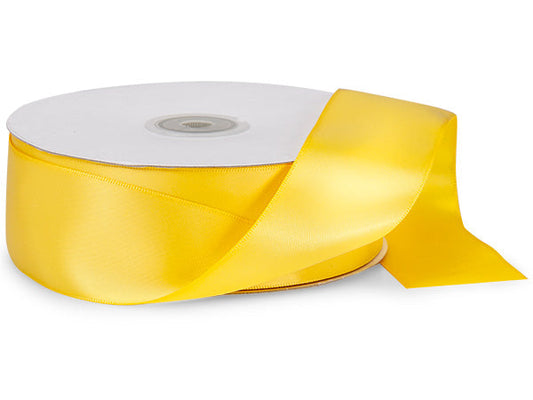 Yellow satin ribbon 1" - 1mtr