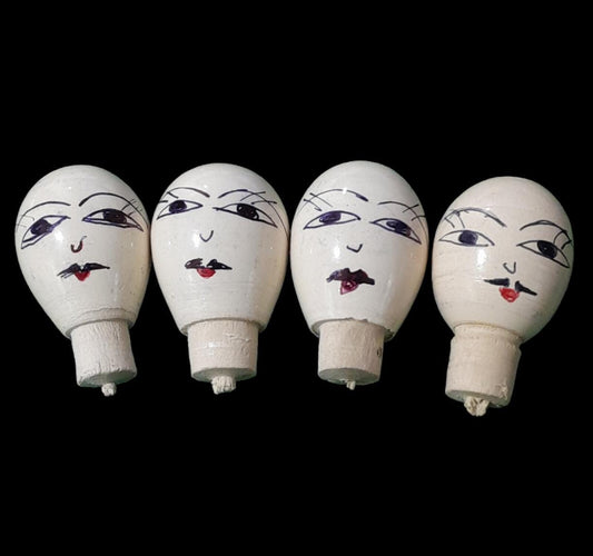 Wooden Dolls Face  - 1.5"