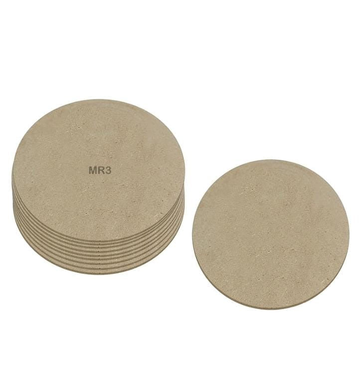 MDF Round base 4" - set of 05