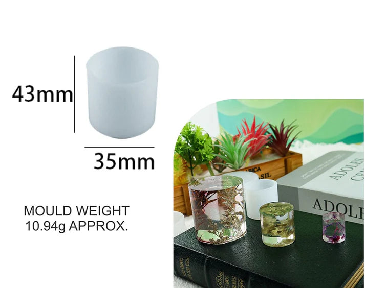Cylinder candle Mold - 4.3x3.5cm