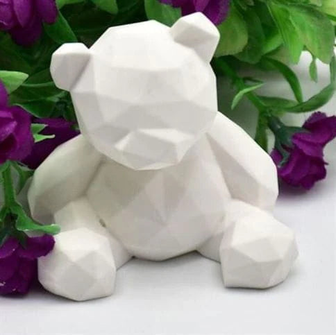 Seating Teddy Bear Candle Mold