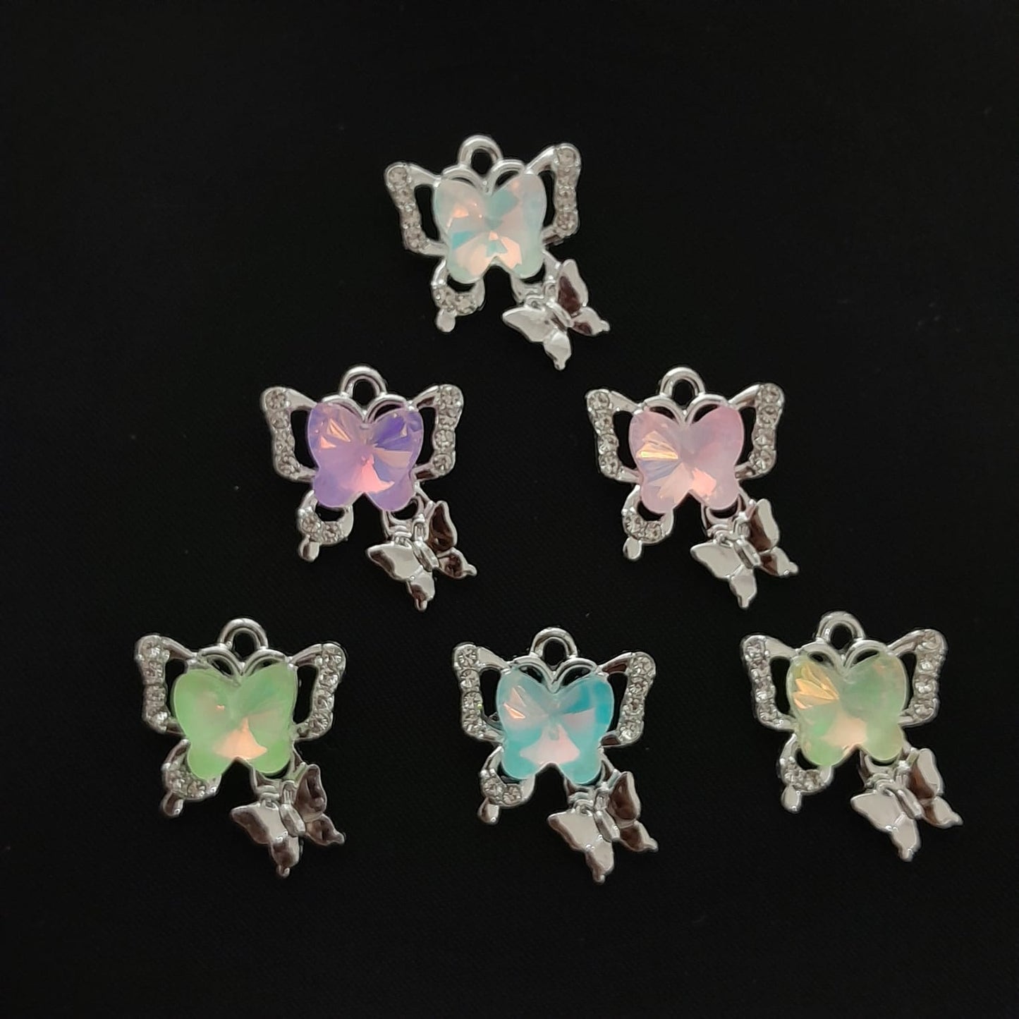 Aura Crystal Pendants - Butterfly