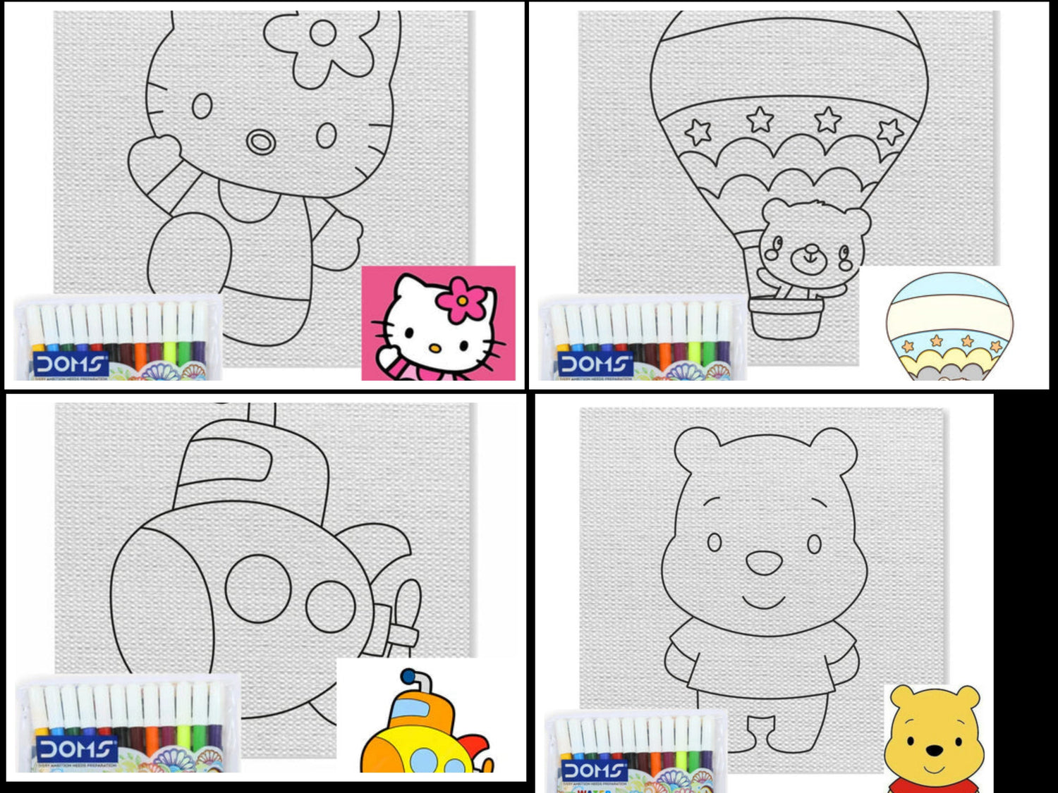 Unstretched Pre Marked Canvas