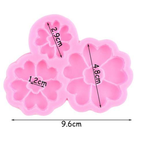 Pink Silicone Flower Mold - 3 in 1