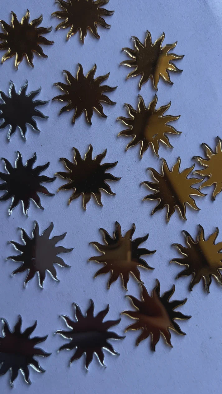 Gold Acrylic Mirror - Sun