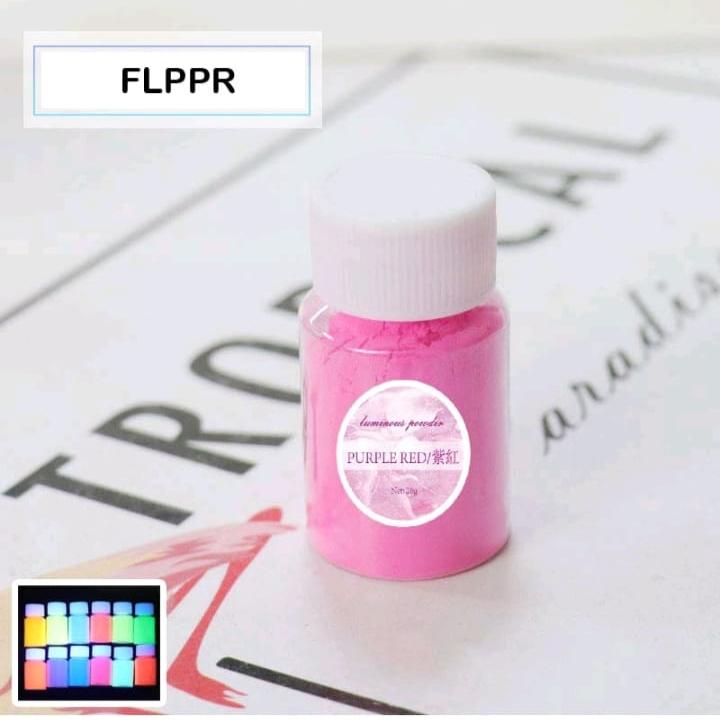 Glow in the dark pigment - Purple Red
