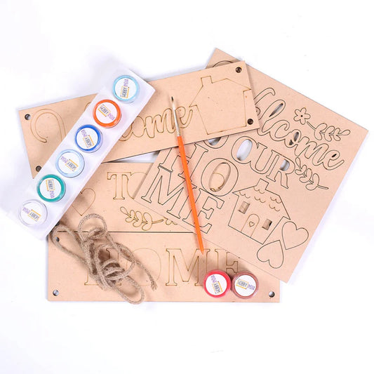 Welcome to Our Home MDF Painting