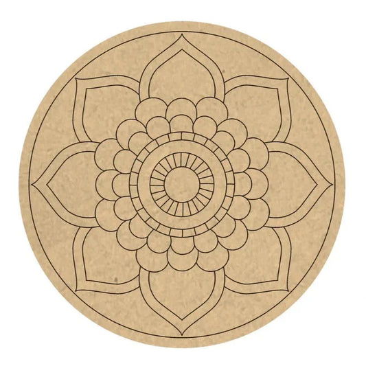 MDF Round Engraved -`10"
