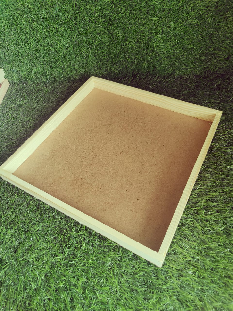 Square Pinewood Tray 12x12