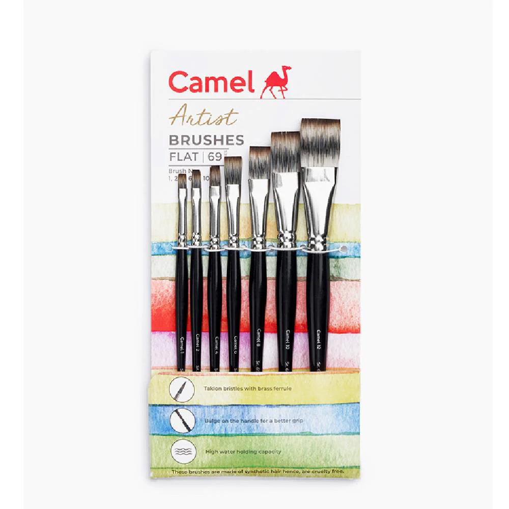 Camel Artist Flat  Brushes - 69 Series