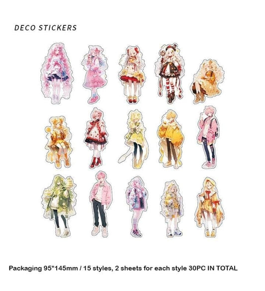 Treasure Has Sweet Heart Sticker - 30pcs