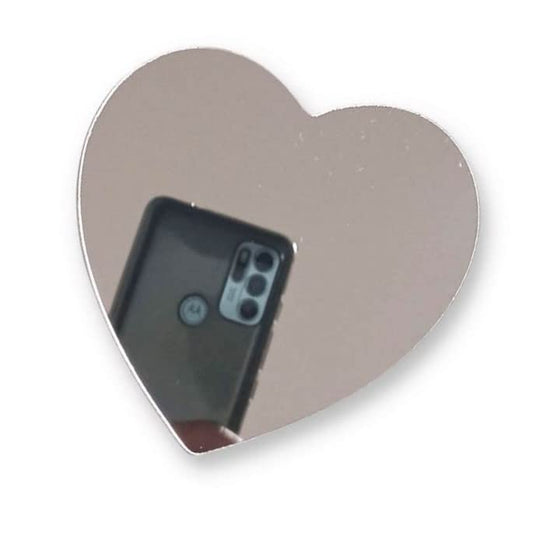 Mirror - Heart Shape - 3.5"