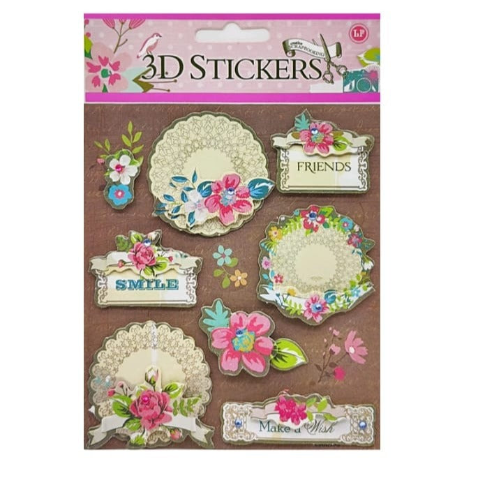 3D Stickers - design 1
