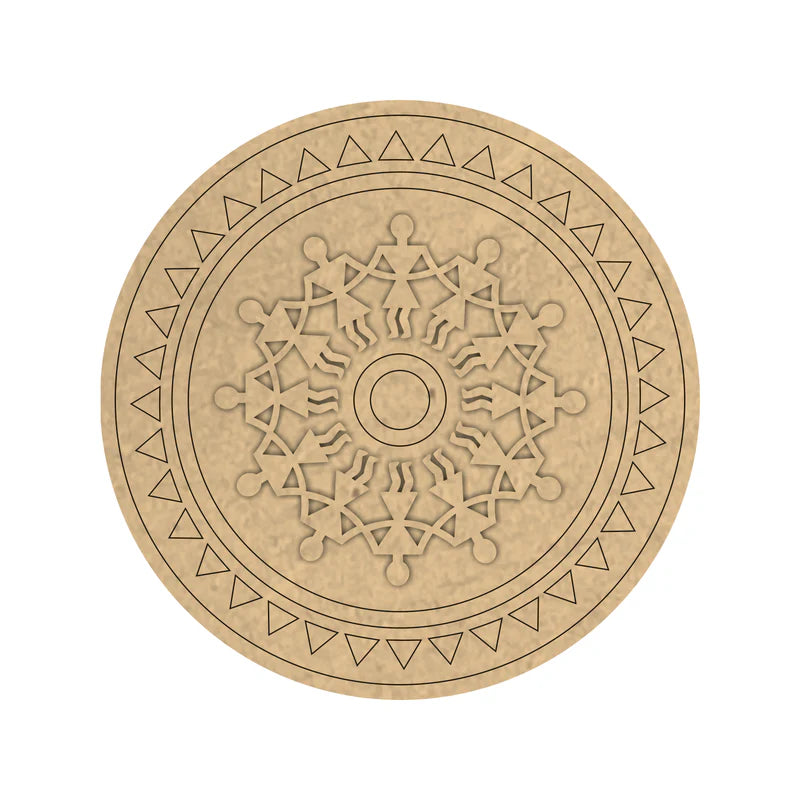 Pre Marked MDF Mandala Base - 12"