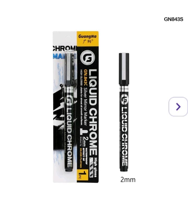 Liquid Chrome Mirror Marker - Silver 2mm