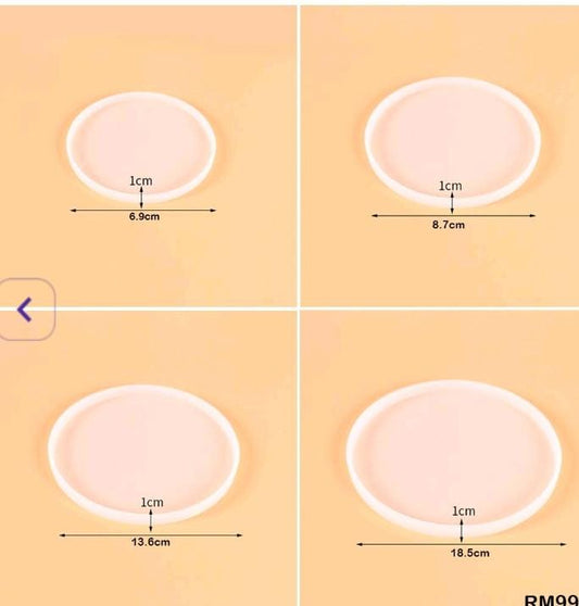 Round Silicone Mold - Set of 4