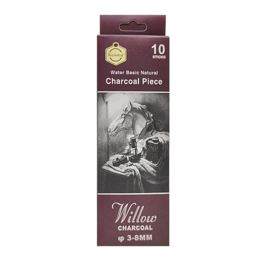 Black Charcoal Sticks - Set of 10