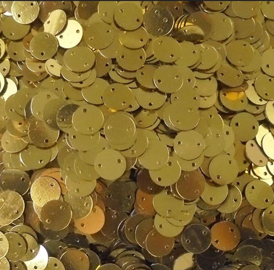 Gold Round Sequence - 1cm