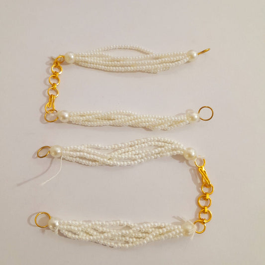 5 line Pearl bracelet back chain - Set Of 2