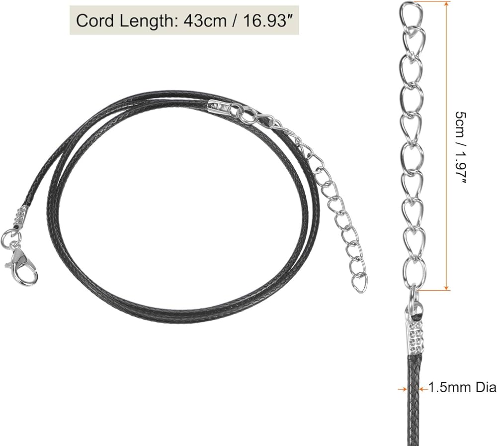 Waxed Nylon Cord Chain