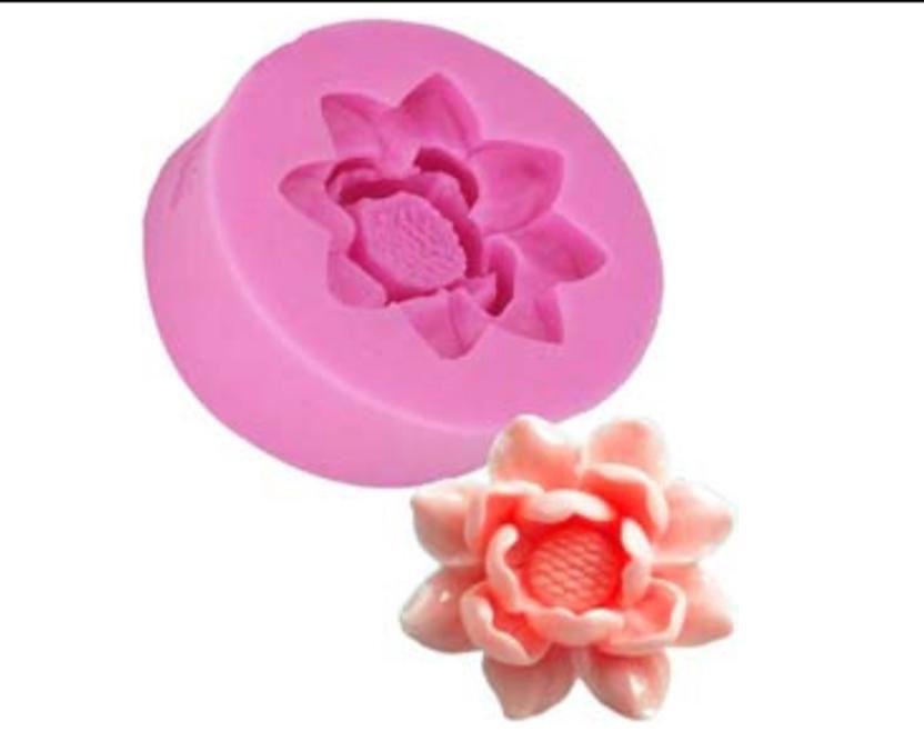 Pink Silicone Flower Mold