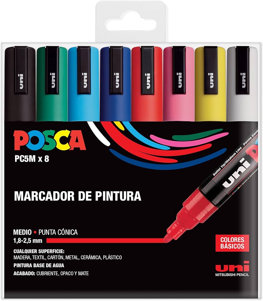 8pcs Uni Posca Marker - 5mm