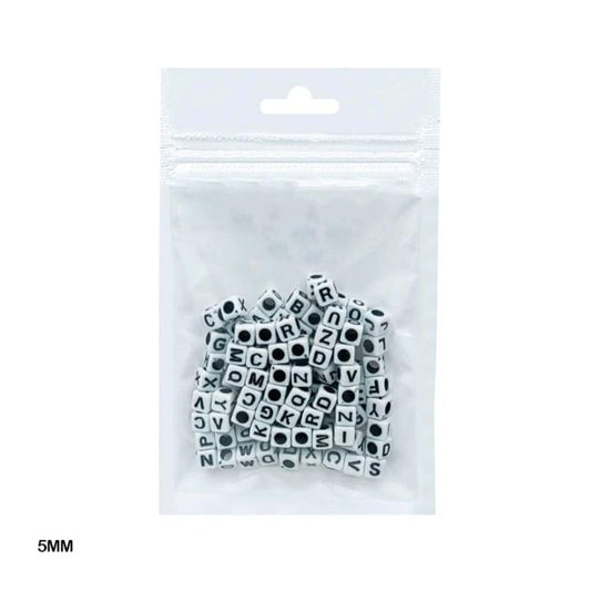 Plastic Alpha Beads - Square