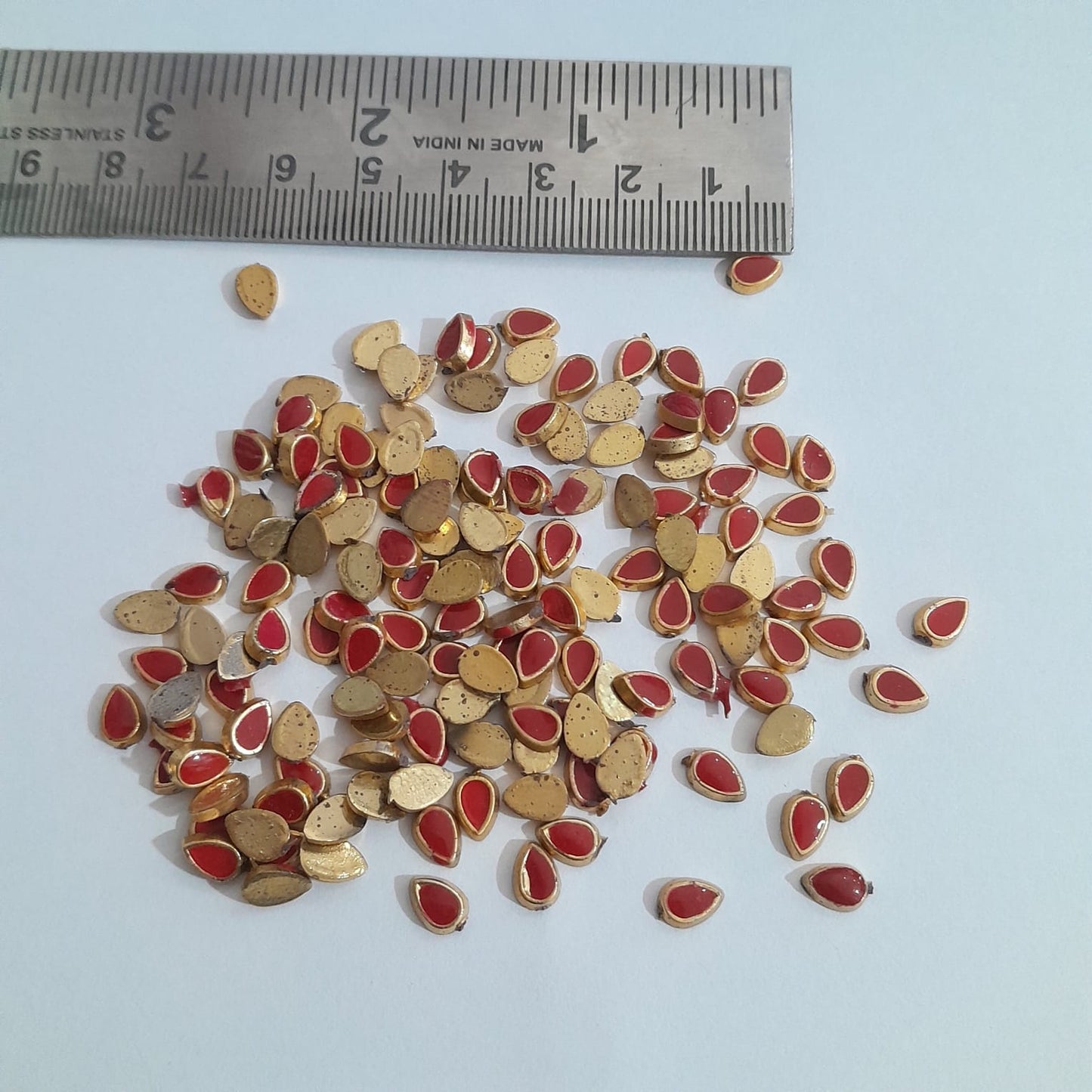 Plastic Drop Enamel Painted Kundan - 5g