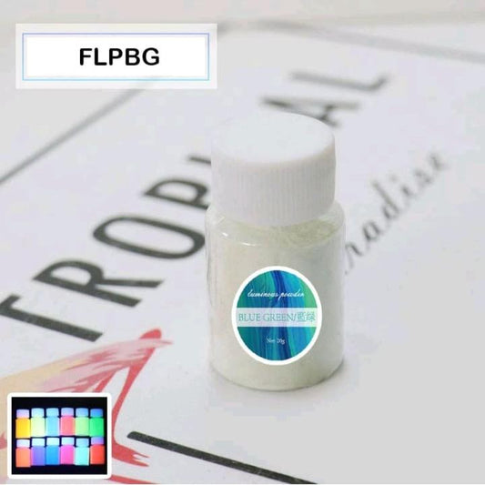 Glow in the dark pigment - Blue Green