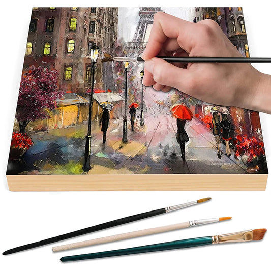 Wooden Canvas Panel For Painting - 12x9"